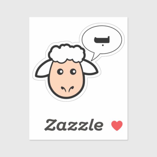 羊はアラビア語のパおもしろいンと言う シール (シート)