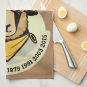 羊は代々続く キッチンタオル (四つ折り)