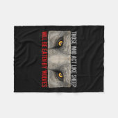 羊は狼ではない、強く、男らしさモーメント フリースブランケット (正面(横))