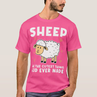 羊は神がこれまで羊を飼った中で一番可愛い物である Tシャツ