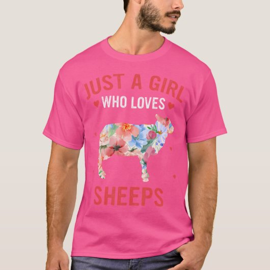 羊は羊を愛する女の子 Tシャツ (正面)