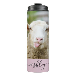 羊は舌を出す タンブラー