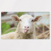 羊は舌を出す ラベル (デザイン1)