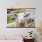 羊は舌を出す 吊り下げ型タペストリー (寝室)