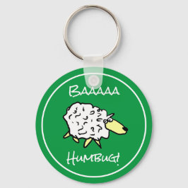 羊はBaaaa Humbugと言う – クリスマス キーホルダー