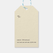 羊をテーマにしたニッター ギフトタグ (裏面)