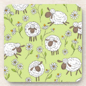 羊をホニーの露の緑にカウント コースター (正面)