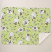 羊をホニーの露の緑にカウント シェルパブランケット (正面(横))