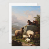 羊を守る羊の犬、川を見下ろす シーズンカード (正面/裏面)