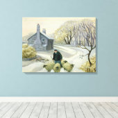 羊を導く キャンバスプリント (インサイチュ (ウッドフロア))