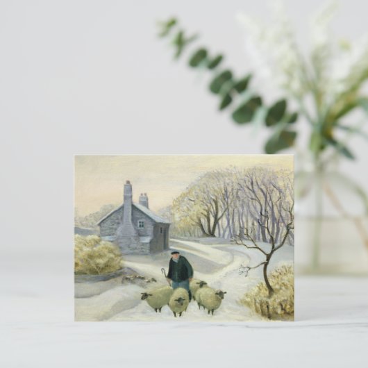 羊を導く ポストカード (スタンド正面)