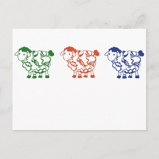 羊を数える ポストカード (正面)