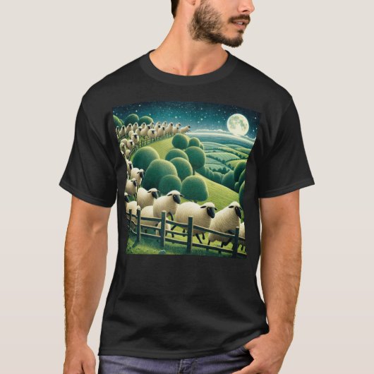 羊を数える Tシャツ (正面)