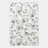 羊を白で数える キッチンタオル (縦)