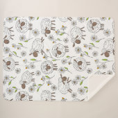 羊を白で数える シェルパブランケット (正面(横))