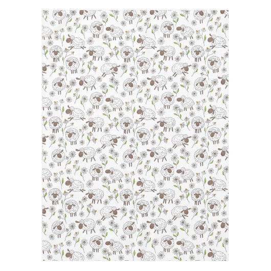 羊を白で数える テーブルクロス (正面)
