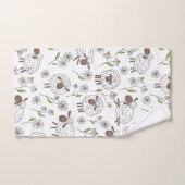 羊を白で数える バスタオルセット (ハンドタオル)