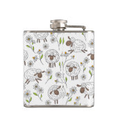 羊を白で数える フラスク (裏面)