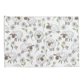 羊を白で数える 枕カバー (裏面-右)