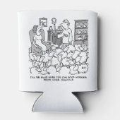 羊を連れて家から働く羊飼い 缶クーラー (裏面)