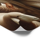 羊を飼っている良い羊飼い ポスター (角)