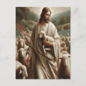 羊を飼っている良い羊飼い ポストカード (正面)