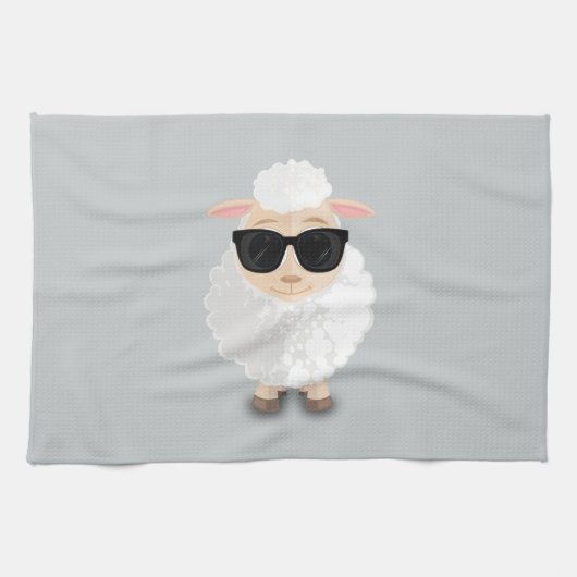 羊カッコいい キッチンタオル (横)