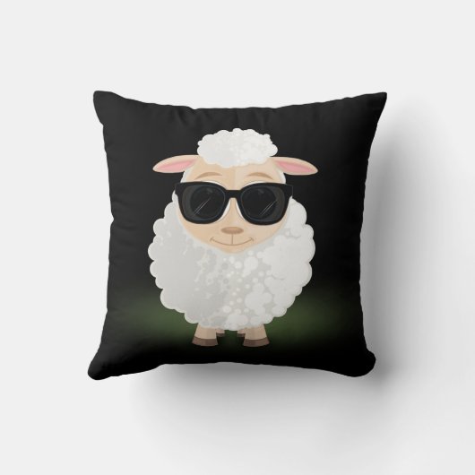 羊カッコいい クッション (裏面)