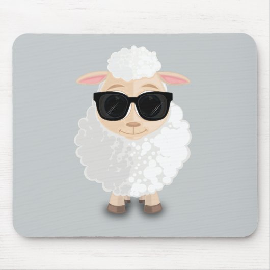 羊カッコいい マウスパッド (正面)