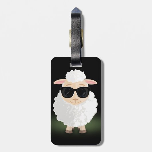 羊カッコいい ラゲッジタグ (裏面縦)