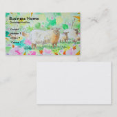 羊カラフルと花園の名刺 名刺 (正面/裏面)