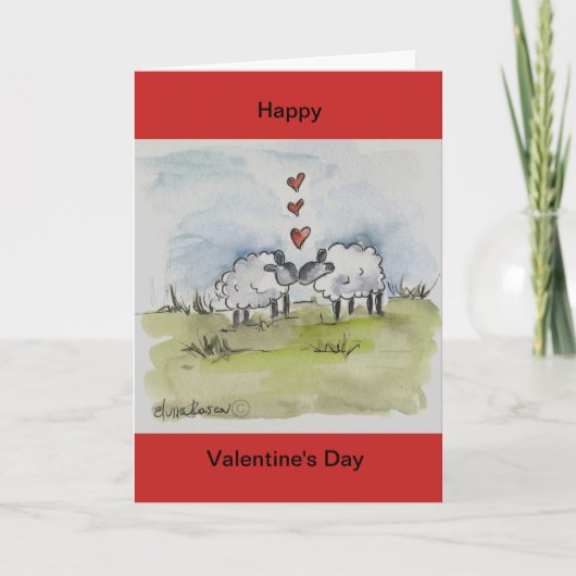 羊キスをする シーズンカード (正面)