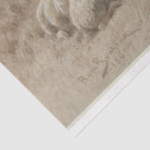 羊グラファイトのアートワークの切り離し紙 薄葉紙 (詳細)