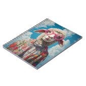 羊スタイリッシュピンクの眼鏡フローラ衣装ブルースカイ ノートブック (左側)