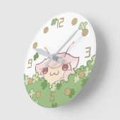 羊セミ壁時計1 ラウンド壁時計 (傾斜)