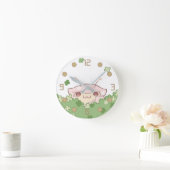 羊セミ壁時計1 ラウンド壁時計 (ホーム)