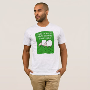 羊デザイン漫画 Tシャツ