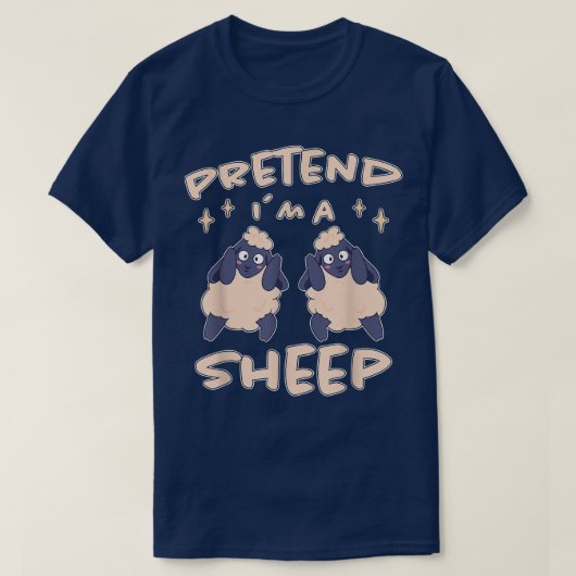 羊デザイン農家ハウスシープラムシープ Tシャツ (デザイン正面)