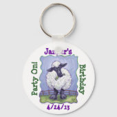 羊パーティーセンター キーホルダー (正面)