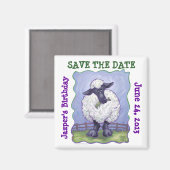 羊パーティーセンター マグネット (正面/裏面)