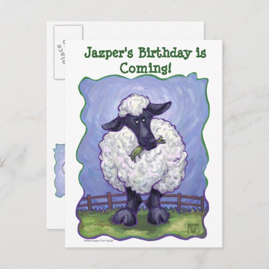 羊パーティーセンター 案内ポストカード (正面/裏面)