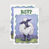 羊パーティーセンターRSVP 出欠カード (正面/裏面)