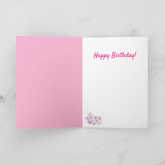 羊ファンシー「私たち両方から」誕生日 カード (内部)