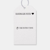 羊プリント手作り工芸気に品/指示 ギフトタグ (裏面)