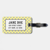 羊プリント繊維工芸品 ラゲッジタグ (裏面横)