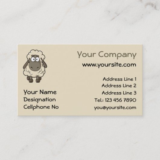 羊マンガ 名刺 (正面)
