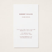 羊ユニーク農業ヴィンテージレトロ名刺 (裏面)