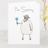 羊与えは花だ。 カード (黄色い花)