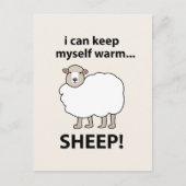 羊保は温まる ポストカード (正面)