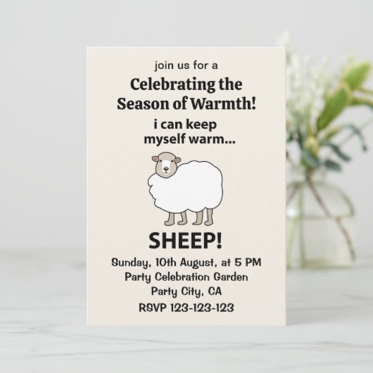 羊保は温まる 招待状 (スタンド正面)